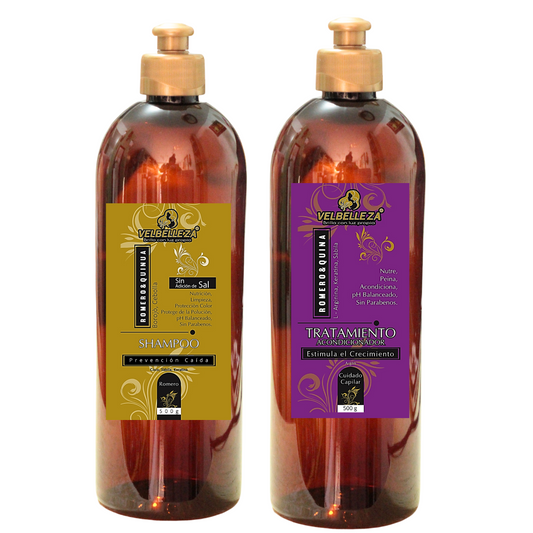 Shampoo y Tratamiento Romero & Quina