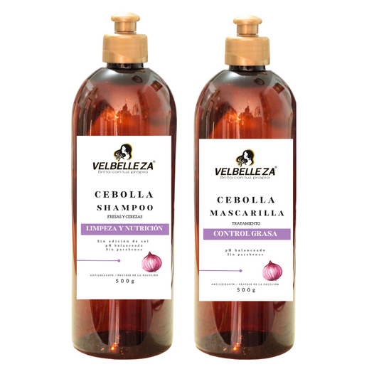 Shampoo y Tratamiento de Cebolla