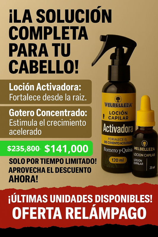COMBO CRECE PELO- LOCIÓN ACTIVADORA + GOTERO